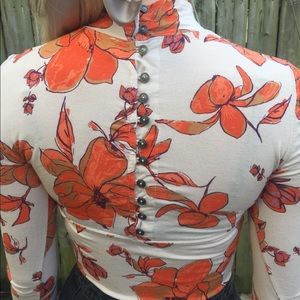Free People floral shirt